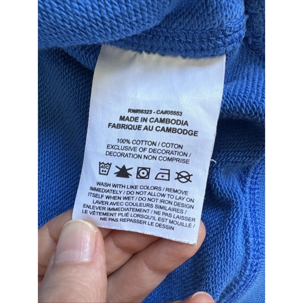Nike Sweater Mens M Crewneck Pullover Swoosh Embroidered AA3177-403 Royal Blue - Picture 4 of 9